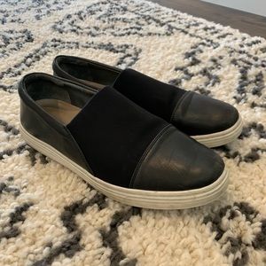 Via Spiga Raine Black Slip On Sneaker 7.5